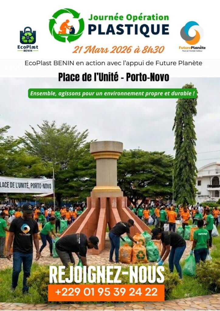 Journée Opération Plastique (JOP) : EcoPlast BENIN en action avec l’appui de Future Planète